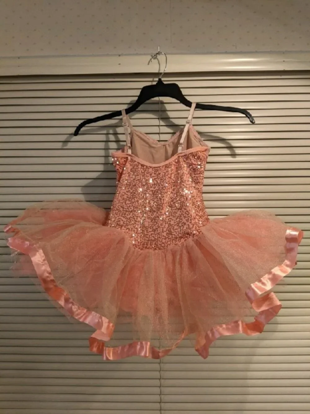 Peach Sequined Ballet Tutu Dress Curtain Call-Medium Child